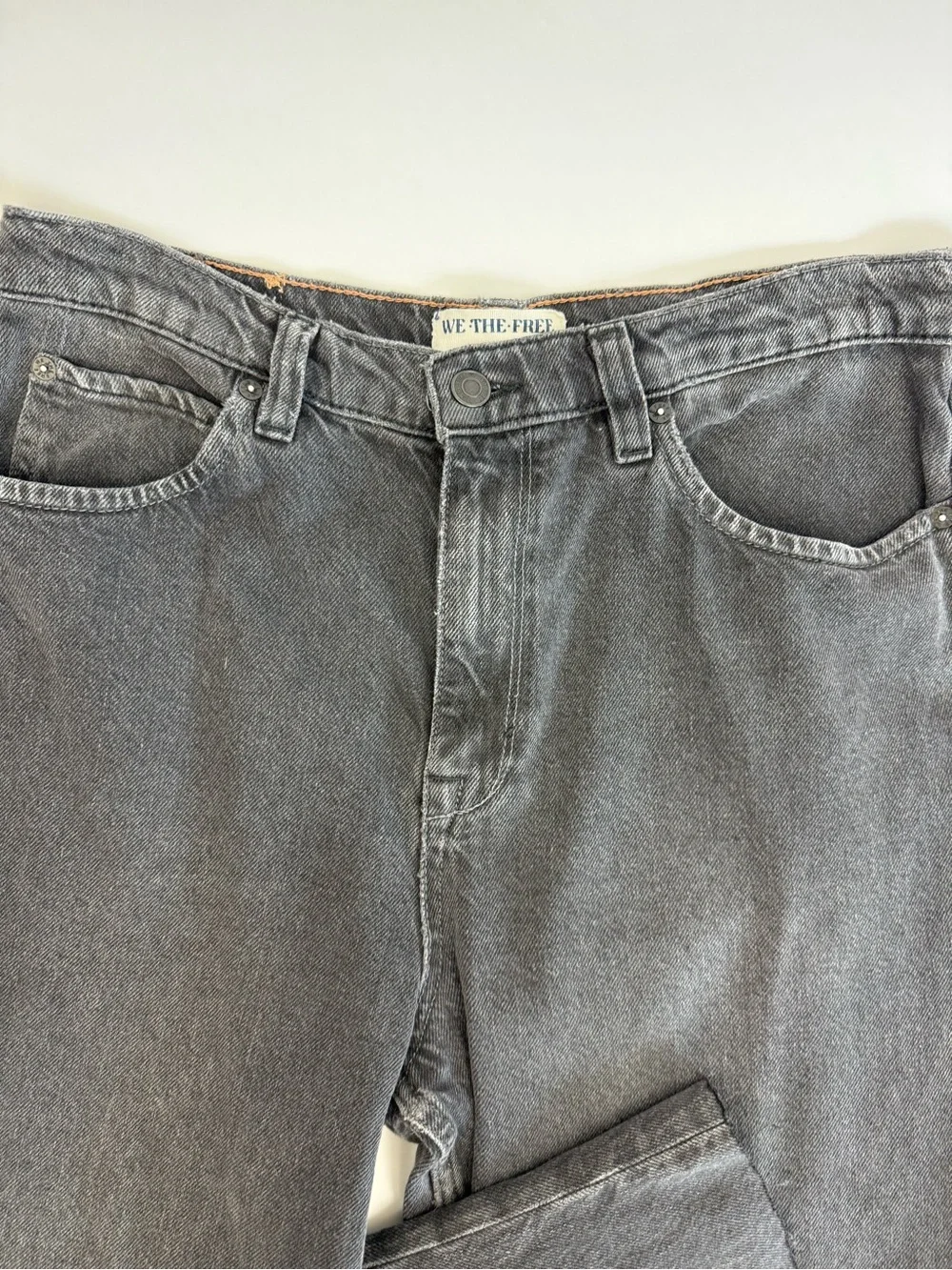 Free People X We The Free Tinsley Baggy High-Rise Jeans Celestial Black